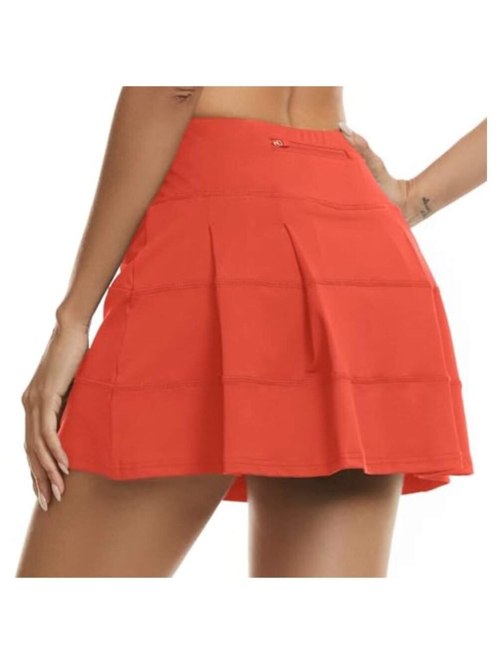 Pleated Athletic Skort Mini Golf Tennis Skirt with Pockets